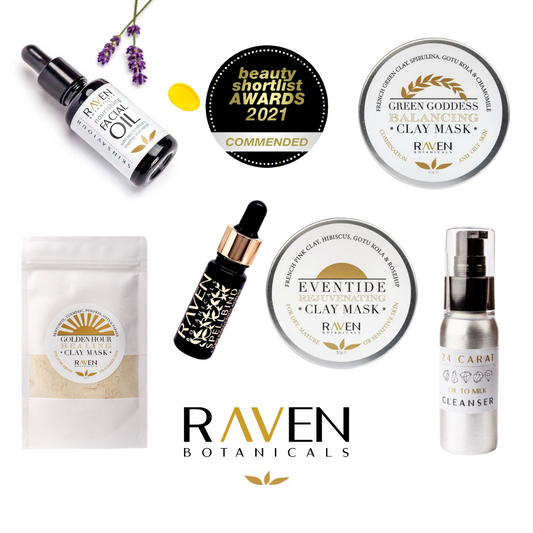 Raven Botanicals wins SIX commendations in the Beauty Shortlist Awards!